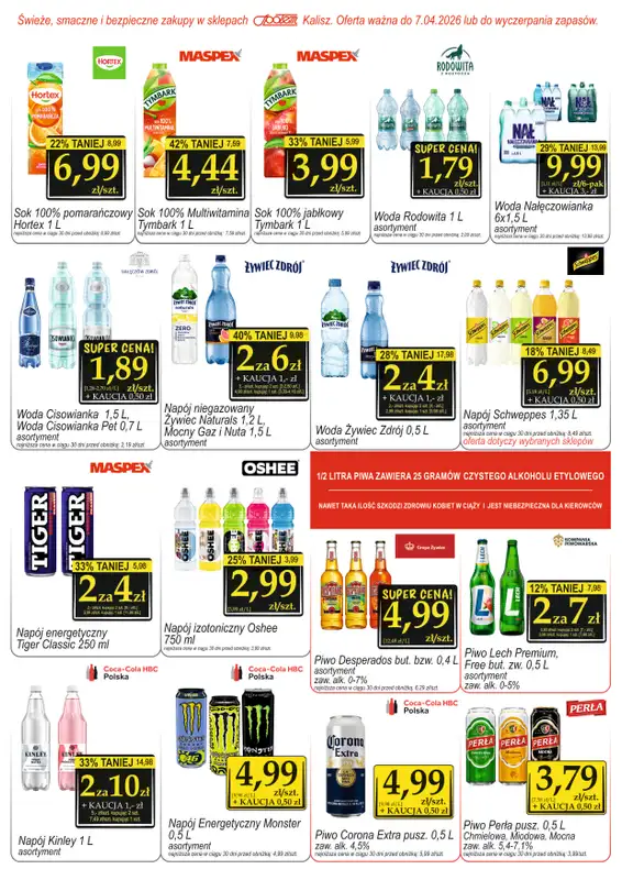 Społem - Blisko i Korzystnie - gazetka promocyjna Gazetka PSS Kalisz od piątku 27.03 do wtorku 07.04 - strona 7