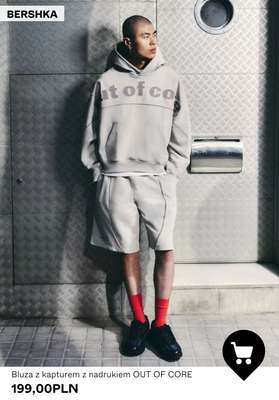 Bluza z kapturem z nadrukiem OUT OF CORE