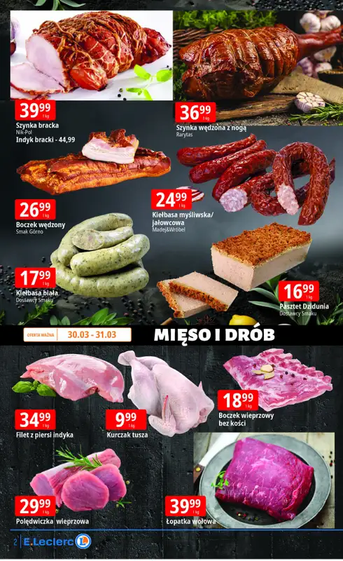 Leclerc - gazetka promocyjna Oferta Lublin Zana od poniedziałku 30.03 do soboty 04.04 - strona 2