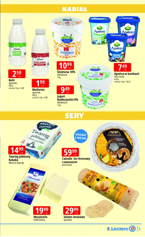 Leclerc - gazetka promocyjna Oferta Lublin Zana od poniedziałku 30.03 do soboty 04.04 - strona 3