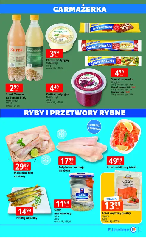 Leclerc - gazetka promocyjna Oferta Lublin Zana od poniedziałku 30.03 do soboty 04.04 - strona 5