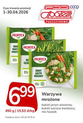 Społem - Blisko i Korzystnie - gazetka promocyjna Plakat promocyjny PSS Puszczykowo od środy 01.04 do czwartku 30.04