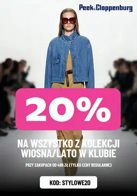 BEST SALE - gazetka promocyjna Peek & Cloppenburg | -20% na kolekcję wiosna/lato od piątku 27.03 do środy 01.04