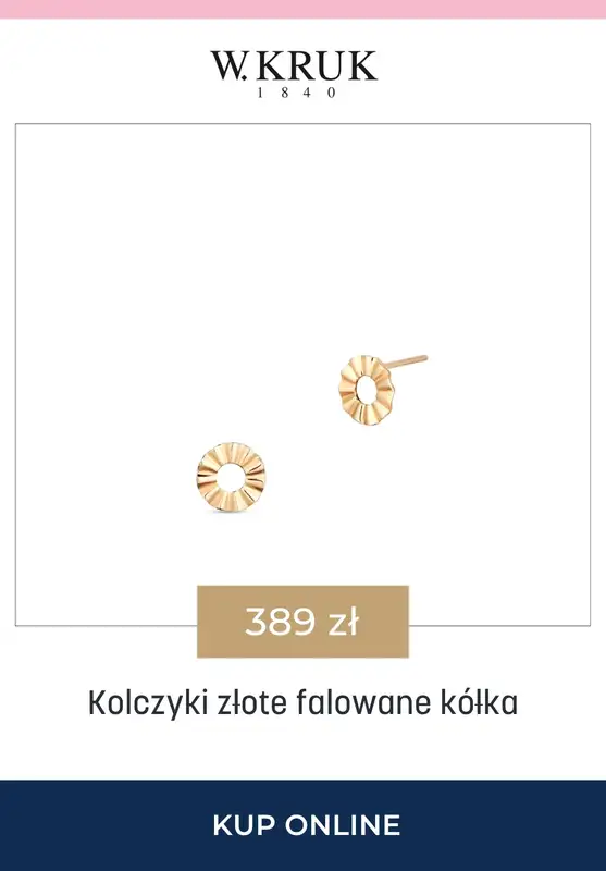 BEST SALE - gazetka promocyjna W.Kruk | -15% na biżuterię od piątku 27.03 do środy 01.04 - strona 9