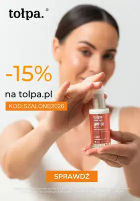 BEST SALE - gazetka promocyjna Tołpa | Rabat -15% od piątku 27.03 do środy 01.04