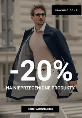 BEST SALE - gazetka promocyjna Giacomo Conti | -20% na nieprzecenione produkty od piątku 27.03 do środy 01.04
