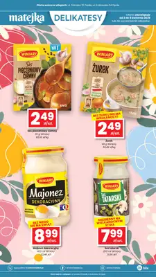 emma MARKET - gazetka promocyjna Plakat promocyjny Delikatesy Matejka od czwartku 02.04 do środy 08.04