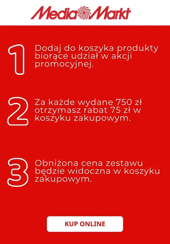Media Markt - gazetka promocyjna 75 zł rabatu za każde 750 zł przy zakupie min. 2 produktów od piątku 27.03 do soboty 04.04 - strona 2