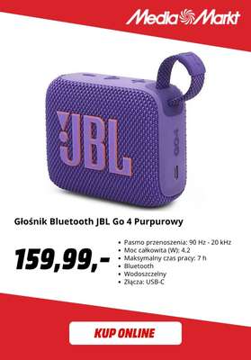 Głośnik Bluetooth JBL Go 4 Purpurowy
