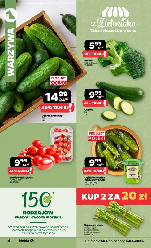Netto - gazetka promocyjna Gazetka Spożywcza od środy 01.04 do soboty 04.04 - strona 4