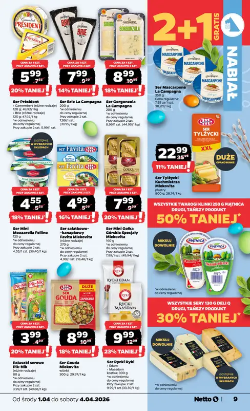 Netto - gazetka promocyjna Gazetka Spożywcza od środy 01.04 do soboty 04.04 - strona 9