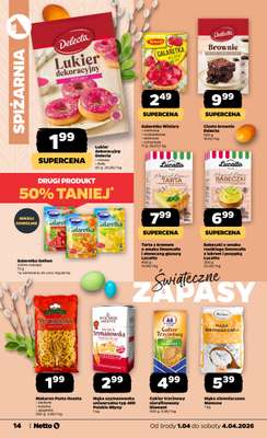 Netto - gazetka promocyjna Gazetka Spożywcza od środy 01.04 do soboty 04.04 - strona 14