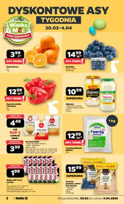 Netto - gazetka promocyjna Gazetka od poniedziałku 30.03 do soboty 04.04 - strona 2