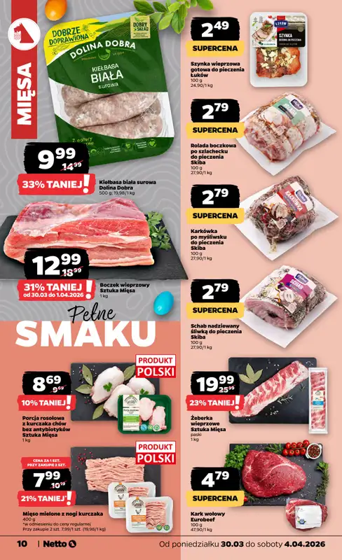 Netto - gazetka promocyjna Gazetka od poniedziałku 30.03 do soboty 04.04 - strona 10