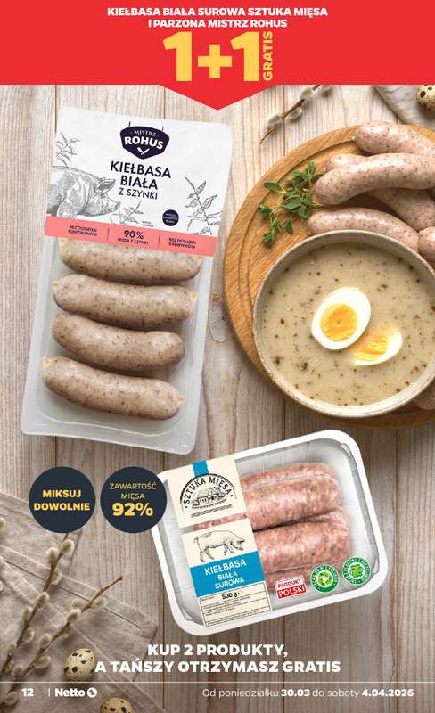 Netto - gazetka promocyjna Gazetka  do soboty 04.04 - strona 12