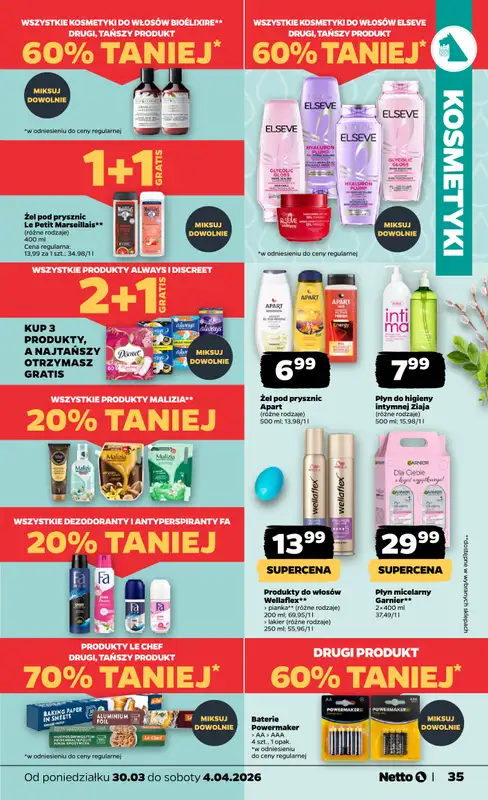 Netto - gazetka promocyjna Gazetka od poniedziałku 30.03 do soboty 04.04 - strona 35