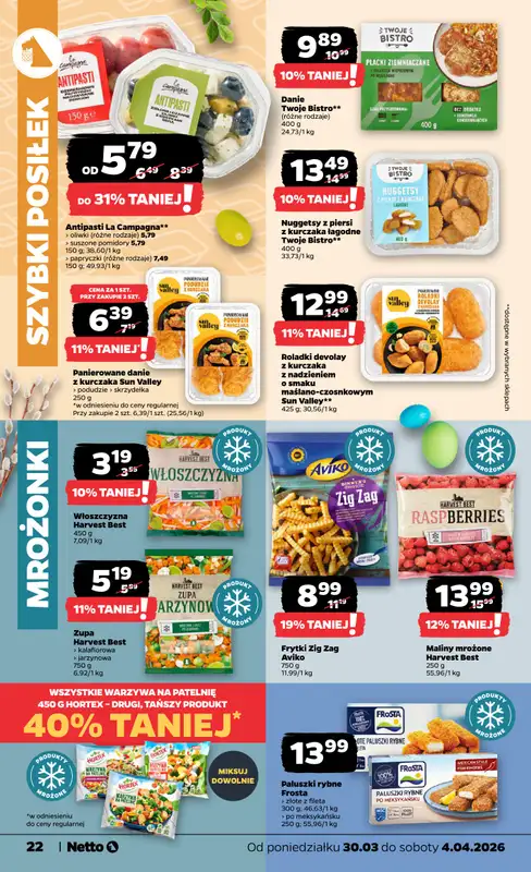 Netto - gazetka promocyjna Gazetka od poniedziałku 30.03 do soboty 04.04 - strona 22