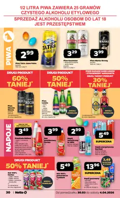 Netto - gazetka promocyjna Gazetka od poniedziałku 30.03 do soboty 04.04 - strona 30
