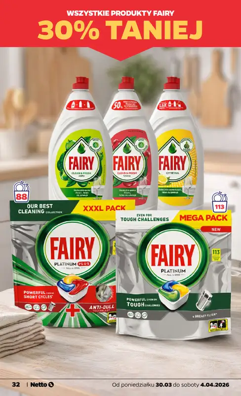 Netto - gazetka promocyjna Gazetka od poniedziałku 30.03 do soboty 04.04 - strona 32