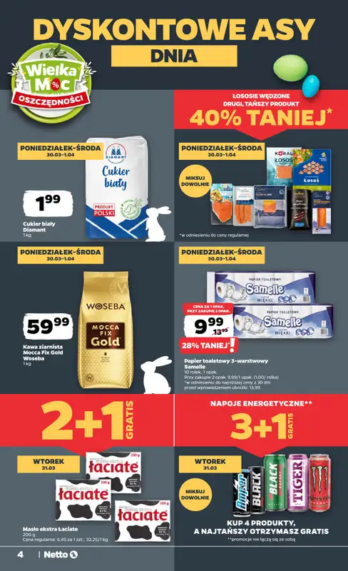 Netto - gazetka promocyjna Gazetka od poniedziałku 30.03 do soboty 04.04 - strona 4