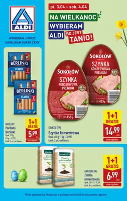 Aldi - gazetka promocyjna Weekend super cen w Aldi! od piątku 03.04 do soboty 04.04