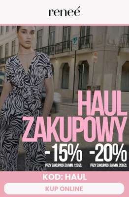Renee - gazetka promocyjna -15% lub -20% rabatu z KODEM! od piątku 27.03 do wtorku 31.03