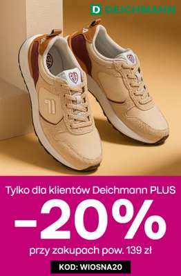 Deichmann - gazetka promocyjna -20% na nieprzecenione buty przy zakupach powyżej 139 zł od piątku 27.03 do środy 01.04