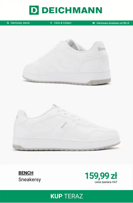 Deichmann - gazetka promocyjna -20% na nieprzecenione buty przy zakupach powyżej 139 zł od piątku 27.03 do środy 01.04 - strona 9