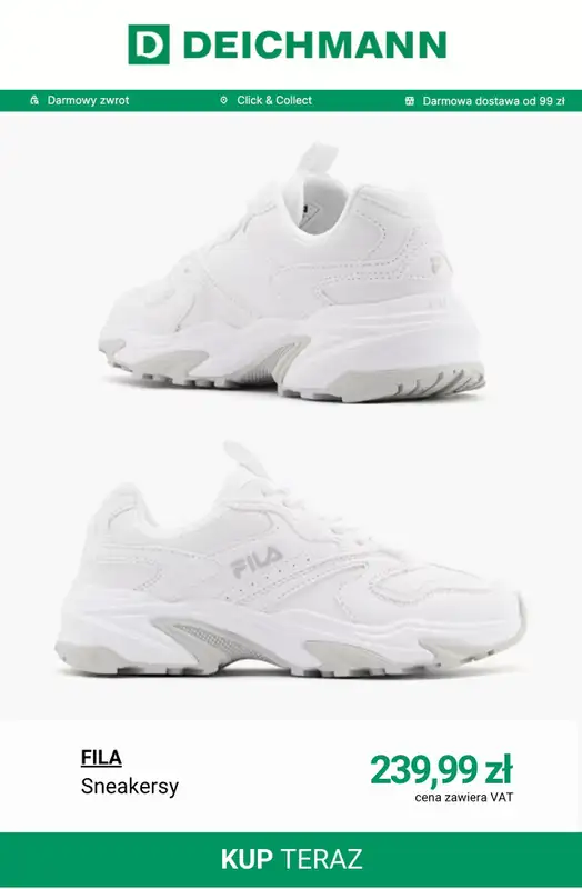 Deichmann - gazetka promocyjna -20% na nieprzecenione buty przy zakupach powyżej 139 zł od piątku 27.03 do środy 01.04 - strona 2