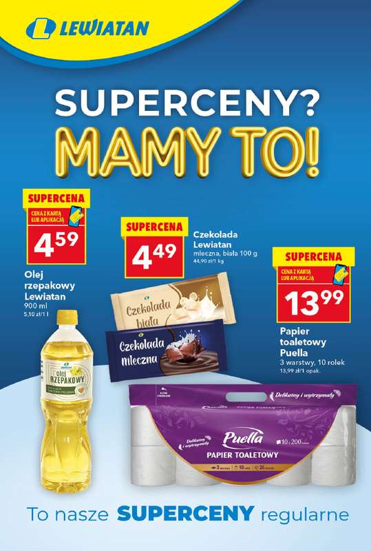 LEWIATAN - gazetka promocyjna Superceny? Mamy to w Lewiatanie!  do środy 08.04