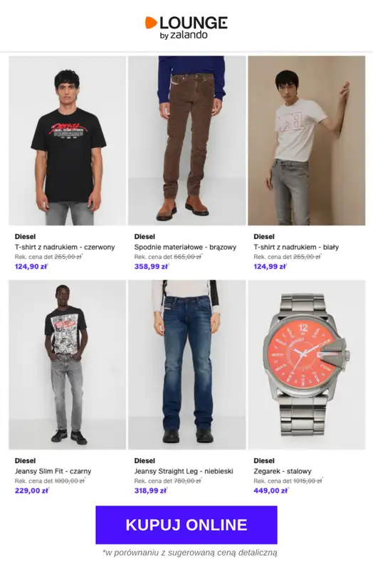 Lounge by Zalando - gazetka promocyjna Do -80% Diesel - Mężczyźni od piątku 27.03 do poniedziałku 30.03 - strona 9