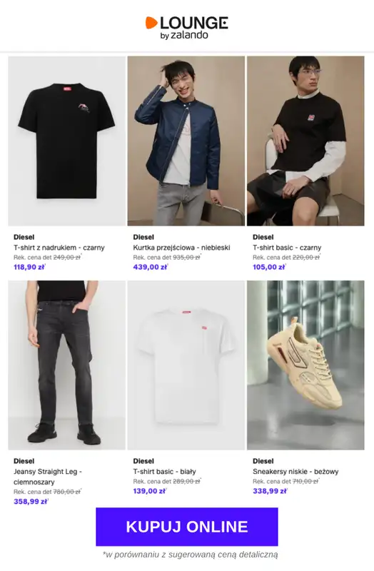 Lounge by Zalando - gazetka promocyjna Do -80% Diesel - Mężczyźni od piątku 27.03 do poniedziałku 30.03 - strona 7