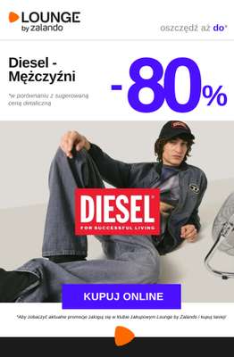 Lounge by Zalando - gazetka promocyjna Do -80% Diesel - Mężczyźni od piątku 27.03 do poniedziałku 30.03