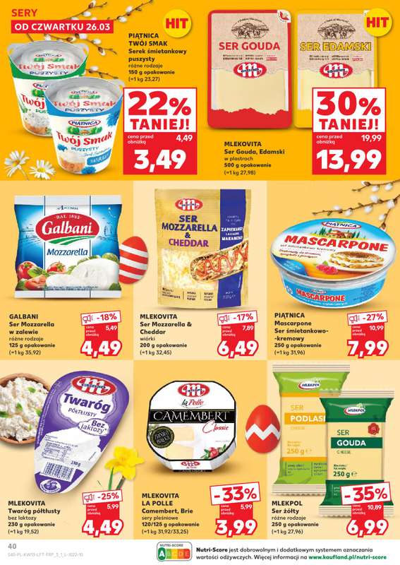 Kaufland - gazetka promocyjna Gazetka Tygodnia od czwartku 26.03 do wtorku 31.03 - strona 40