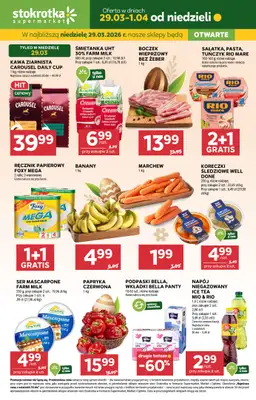 Stokrotka - gazetka promocyjna Hity na start od niedzieli 29.03 do środy 01.04