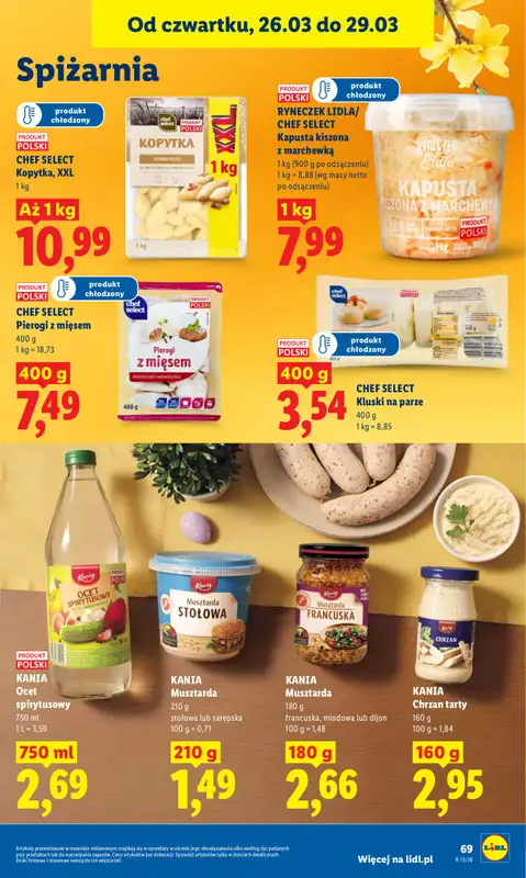 Lidl - gazetka promocyjna Oferta od czwartku od czwartku 26.03 do niedzieli 29.03 - strona 69