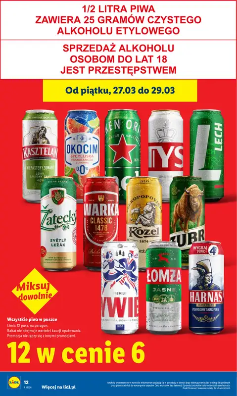 Lidl - gazetka promocyjna Oferta od czwartku od czwartku 26.03 do niedzieli 29.03 - strona 12