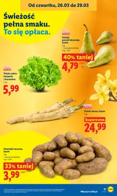 Lidl - gazetka promocyjna Oferta od czwartku od czwartku 26.03 do niedzieli 29.03 - strona 31