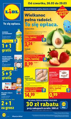 Lidl - gazetka promocyjna Oferta od czwartku od czwartku 26.03 do niedzieli 29.03