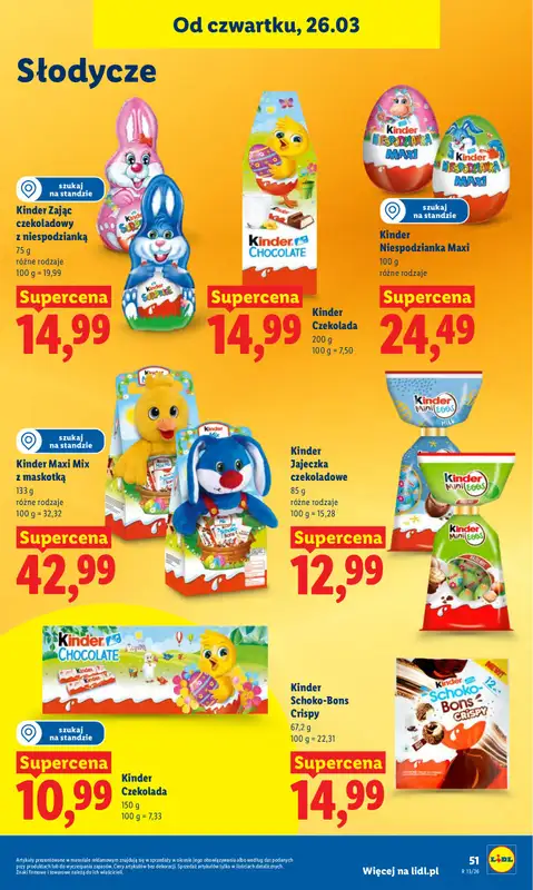 Lidl - gazetka promocyjna Oferta od czwartku od czwartku 26.03 do niedzieli 29.03 - strona 51