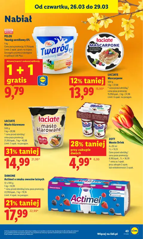 Lidl - gazetka promocyjna Oferta od czwartku od czwartku 26.03 do niedzieli 29.03 - strona 43