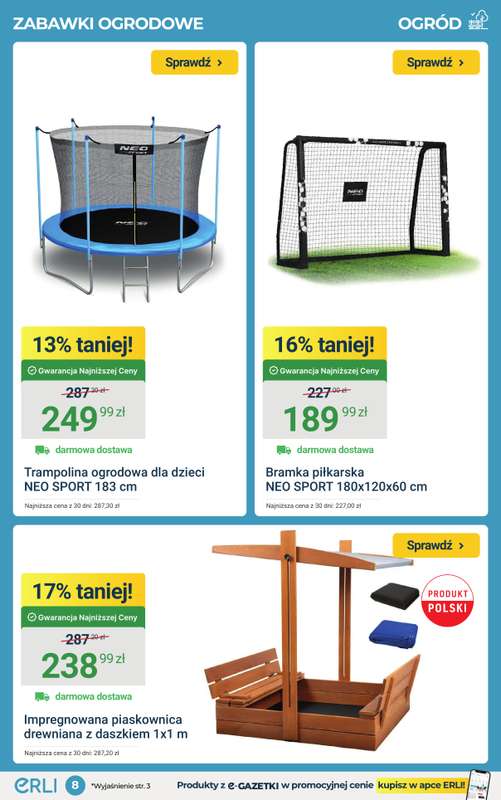 ERLI - gazetka promocyjna Moc okazji w ogrodzie! HITY tygodnia! od poniedziałku 30.03 do niedzieli 05.04 - strona 8