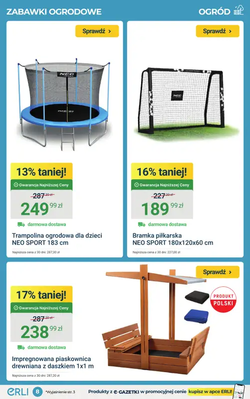 ERLI - gazetka promocyjna Moc okazji w ogrodzie! HITY tygodnia! od poniedziałku 30.03 do niedzieli 05.04 - strona 8