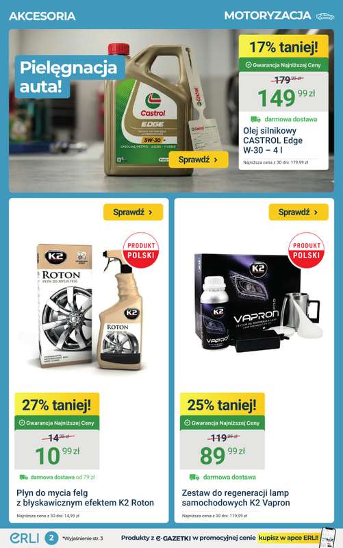 ERLI - gazetka promocyjna Dla majsterkujących i aktywnych rabaty do – 45%! od poniedziałku 30.03 do niedzieli 05.04 - strona 2