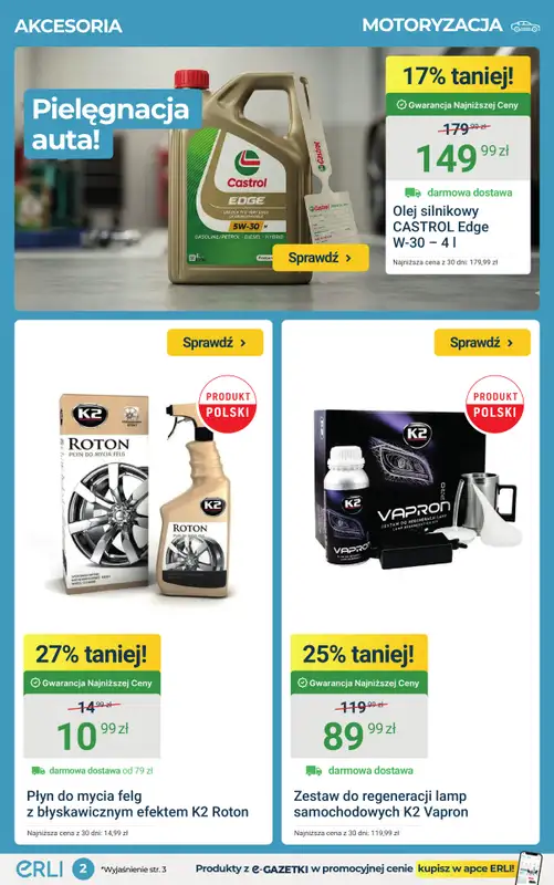 ERLI - gazetka promocyjna Dla majsterkujących i aktywnych rabaty do – 45%! od poniedziałku 30.03 do niedzieli 05.04 - strona 2
