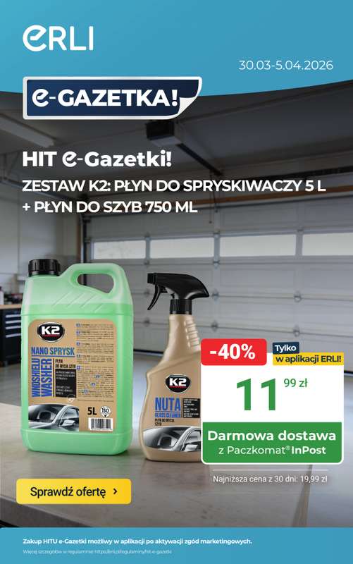 ERLI - gazetka promocyjna Dla majsterkujących i aktywnych rabaty do – 45%! od poniedziałku 30.03 do niedzieli 05.04
