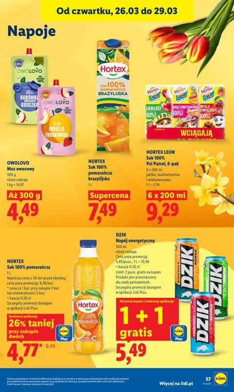 Lidl - gazetka promocyjna Oferta od czwartku od czwartku 26.03 do niedzieli 29.03 - strona 57