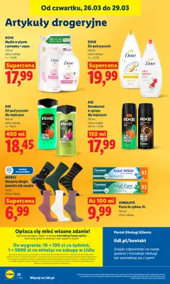 Lidl - gazetka promocyjna Oferta od czwartku od czwartku 26.03 do niedzieli 29.03 - strona 72