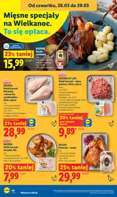 Lidl - gazetka promocyjna Oferta od czwartku od czwartku 26.03 do niedzieli 29.03 - strona 40