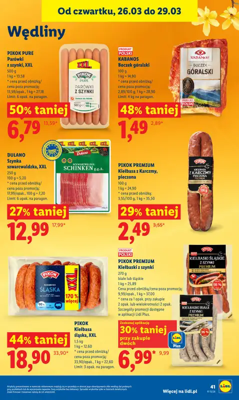 Lidl - gazetka promocyjna Oferta od czwartku od czwartku 26.03 do niedzieli 29.03 - strona 41